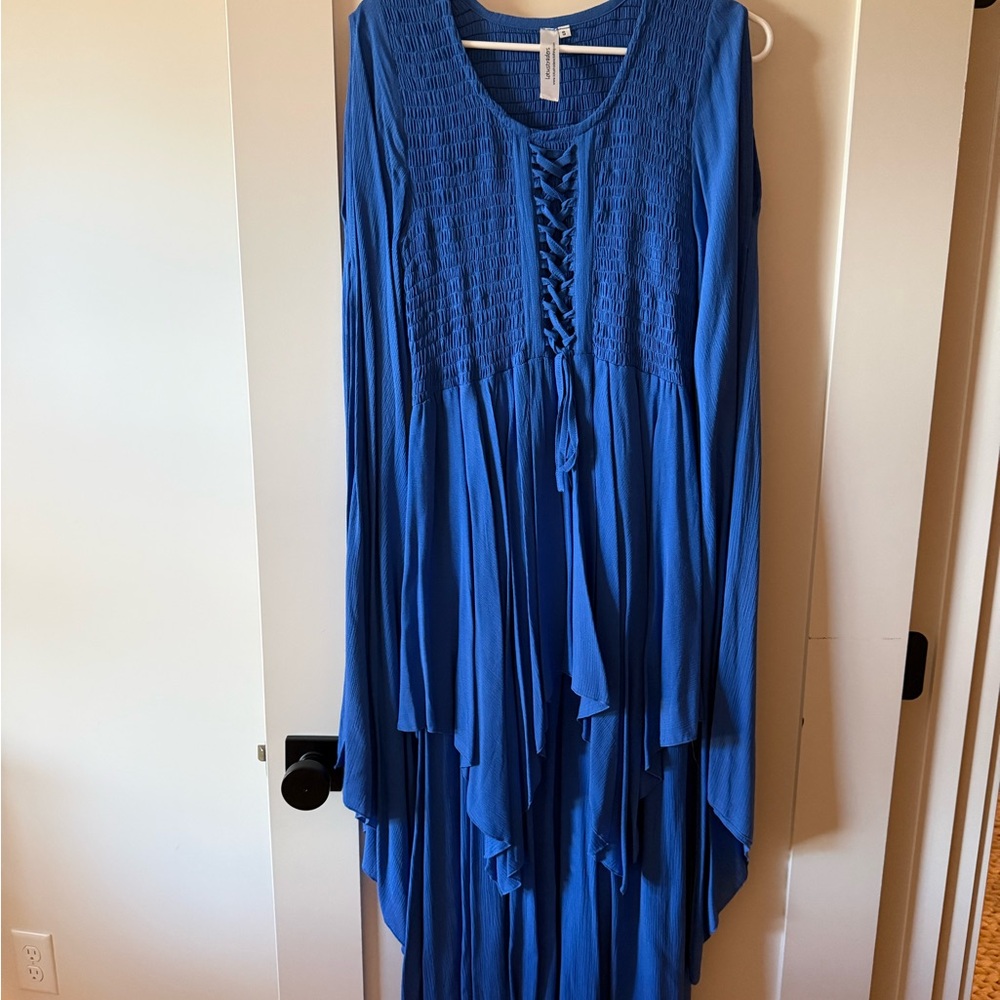 Elegant Blue Women's Dress